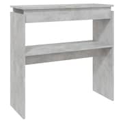 Vidaxl Console Table Concrete Grey 80x30x80 Cm Engineered Wood Vidaxl Console Table Concrete Grey 80x30x80 Cm Engineered Wood