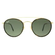 RayBan RB3647N-001-51 Round Metal Gold Unisex Sunglasses