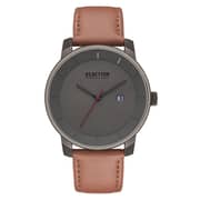 Kenneth Cole Reaction Brown Leather Watch men