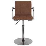 Vidaxl Bar Stool Brown Fabric Vidaxl Bar Stool Brown Fabric