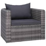 Vidaxl 6 Piece Garden Sofa Set With Cushions & Pillows Poly Rattan Grey Vidaxl 6 Piece Garden Sofa Set With Cushions & Pillows Poly Rattan Grey