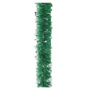 Christmas Magic Green Garland W/silver Tinsel Stars 300cmx12cm