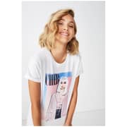 Cotton On Classic Band T-Shirt White Large Cotton On Classic Band T-Shirt White Large