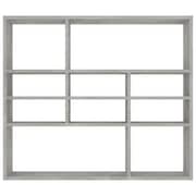 vidaXL Wall Shelf Concrete Grey 90x16x78 cm Engineered Wood vidaXL Wall Shelf Concrete Grey 90x16x78 cm Engineered Wood