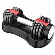 ULTIMAX Adjustable Dumbbells Set 12.5 Lb for Women Men Home Gym Equipment Single Black Dumbbell with Tray And Anti-Slip Metal Handle for Workout Strength Training Fitness Weight Gym ULTIMAX Adjustable Dumbbells Set 12.5 Lb for Women Men Home Gym Equipment Single Black Dumbbell with Tray And Anti-Slip Metal Handle for Workout Strength Training Fitness Weight Gym
