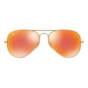 RayBan Aviator Gold Metallic Unisex Sunglasses