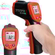 Ecvv High Precision Infrared Thermometer Professional Industrial Temperature Gun Etm380 Non-contact Lcd Display Digital Laser Thermometer -50~380℃