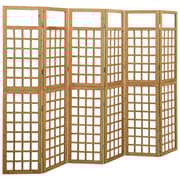 Vidaxl 6-panel Room Divider/trellis Solid Fir Wood 242.5x180 Cm Vidaxl 6-panel Room Divider/trellis Solid Fir Wood 242.5x180 Cm