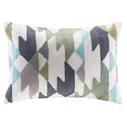 Ink+Ivy Konya Fashion Cotton Throw Pillow Csual Embroidered Oblong Decorative Pillow 12X18 Blue Ink+Ivy Konya Fashion Cotton Throw Pillow Csual Embroidered Oblong Decorative Pillow 12X18 Blue