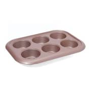 Penguen 6-Cup Jumbo Muffin Pan Baking Rose Gold 36x25.7x4.5 cm