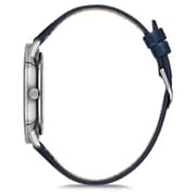 Omax Dome Series Blue Leather Analog Watch For Men DC001P64I