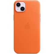 Apple iPhone 14 Plus Leather Case Orange with MagSafe