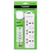 Terminator 13A 3W Universal Extension W/switch TPB 413N-3M Terminator 13A 3W Universal Extension W/switch TPB 413N-3M