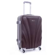 Para John ABS Luggage Travel Trolley With 4 Wheels 3pcs Set Coffee