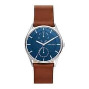 Skagen Holst Brown Leather Men Watch SKW6449