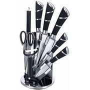 Dessini 9 Pcs Kitchen Knife Set With 360° Rotating Acrylic Stand Dessini 9 Pcs Kitchen Knife Set With 360° Rotating Acrylic Stand