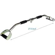 ULTIMAX LAT Pull Down Bar with Handls, Pull Down Machine Attachments, 28 Inch V-Shaped Bar Press Down Bar Cable Attachments Multi Gym Attachment Pro Tricep U-Bar Multi-Exerciser