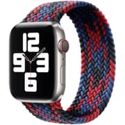 Hyphen Braided Watch Band Medium 40/38mm For Apple Watch Black/Red