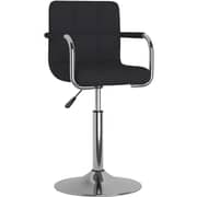 Vidaxl Bar Stool Black Fabric Vidaxl Bar Stool Black Fabric