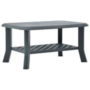 vidaXL Coffee Table Green 90x60x46 cm Plastic vidaXL Coffee Table Green 90x60x46 cm Plastic