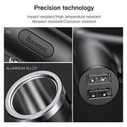 Baseus Y-shape Dual USB Car Charger - Black Baseus Y-shape Dual USB Car Charger - Black