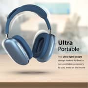 Promate Wireless Bluetooth Headphones, Ergonomic Over-ear Adjustable Bluetooth 5.0 Headset With Mic, Fm Radio, Tf Card Slot And Wired Mode 3.5mm Jack For Iphone 12, Gym, Travel, Office, Airbeat Blue Promate Wireless Bluetooth Headphones, Ergonomic Over-ear Adjustable Bluetooth 5.0 Headset With Mic, Fm Radio, Tf Card Slot And Wired Mode 3.5mm Jack For Iphone 12, Gym, Travel, Office, Airbeat Blue