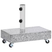 Vidaxl Umbrella Base Light Grey 45x25x8.3 Cm Granite Vidaxl Umbrella Base Light Grey 45x25x8.3 Cm Granite
