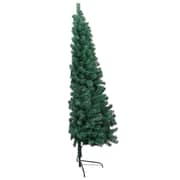 vidaXL Artificial Half Christmas Tree with Stand Green 120 cm PVC vidaXL Artificial Half Christmas Tree with Stand Green 120 cm PVC