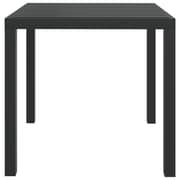 vidaXL Garden Table Black 80x80x74 cm Aluminium and WPC vidaXL Garden Table Black 80x80x74 cm Aluminium and WPC