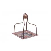 Shamira Tea & Gava Tray With Handle 29X29X35 cm Anti/Gold Shamira Tea & Gava Tray With Handle 29X29X35 cm Anti/Gold