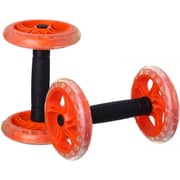 ULTIMAX Exercise Wheel Abdominal Exercise Wheel Core and Abdominal Exercise Double Wheel fitness Yoga Gym
