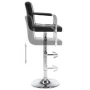 Vidaxl Bar Stools 2 Pcs Black Faux Leather Vidaxl Bar Stools 2 Pcs Black Faux Leather