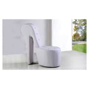 High Heel Leather Shoe Cabinet Lounge Chair White High Heel Leather Shoe Cabinet Lounge Chair White