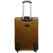 Visit Eva 4pc Nylon Soft Luggage Trolley Bags Set Brown