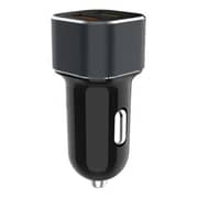 E-Strong Dual USB Car Charger With Micro USB Cable Black 3.1A