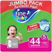 Fine Baby Diapers, Size 5, Maxi 1118kg, Jumbo Pack Of 44 Diaper Fine Baby Diapers, Size 5, Maxi 1118kg, Jumbo Pack Of 44 Diaper