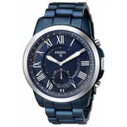 Fossil Hybrid Smartwatch - Q Grant Navy Blue Metal