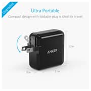 Anker 24W 2 Port USB Charger UK Black