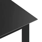 vidaXL Garden Table Black 150x90x74 cm Aluminium and Glass vidaXL Garden Table Black 150x90x74 cm Aluminium and Glass