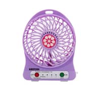 Krypton Mini Portable USB Rechargeable Fan Multicolor KNF6037