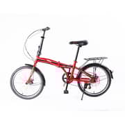 Vego Fold Folding Bike 6 Speed 20 Inch - Red