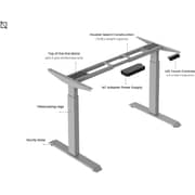 Navodesk Height Adjustable Standing Desk Workstation, Bluetooth Enabled Grey Frame + Top (White, 70 x 30 inch) Navodesk Height Adjustable Standing Desk Workstation, Bluetooth Enabled Grey Frame + Top (White, 70 x 30 inch)