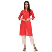 BIBA Red Straight Kurta Size 34
