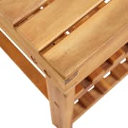 vidaXL Shoe Rack 70x32x46 cm Solid Acacia Wood vidaXL Shoe Rack 70x32x46 cm Solid Acacia Wood