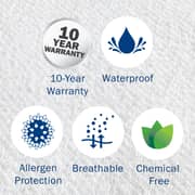 CleanRest Waterproof and Virus Blocking Mattress Protector 120x200cm CleanRest Waterproof and Virus Blocking Mattress Protector 120x200cm