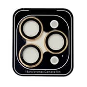 Samos Anti Glare Camera Glass Protector For Iphone 14 Pro/14 Pro Max Gold