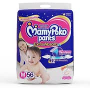 Mamypoko Diaper Pants Extra Absorb, Size Medium, 4-8 Kg (56 Counts)