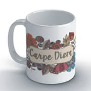 Wackylicious Valentina Carpe Diem Coffee Mug White Wackylicious Valentina Carpe Diem Coffee Mug White