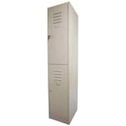 Mahmayi Godrej OEM Double Storage Door Steel Locker File Cabinet, H 183 x W 38 x D 45.7 cm, Beige, OMOEMDDSLBG