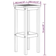 vidaXL Bar Stools 8 pcs Solid Wood Acacia vidaXL Bar Stools 8 pcs Solid Wood Acacia